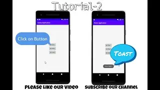 Tutorial -2 : - Make Toast On Button Click In Android Studio