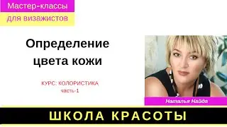 Подбор цвета кожи.  Курс колористика. часть1. Наталья Найда