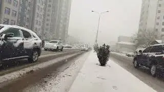 Душанбе хозир -5° ва шамолу барф #душанбе #точикистон #ватан #модар