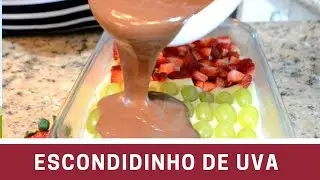Escondidinho de uva e morangos