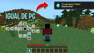 ADDON DE CONQUISTAS NO MINECRAFT BEDROCK IGUAL DE PC!!