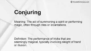 Conjuring Meaning