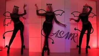 ASMR Demon girl dancing on heels Relaxing visual triggers 👠