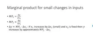 Marginal product