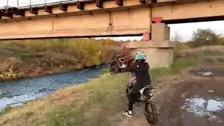 Преодоление брода на питбайке и квадроцикле