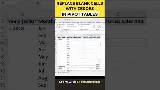 What to do when Excel Pivot Tables have empty cells 🤔