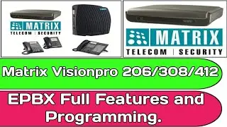 Matrix Visionpro EPBX 206/308/412 Full Features & Programming Explanation in Hindi | EPABX Training