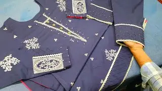 How to make perfect Plain Suit Design _ Beautiful dress designing ideas