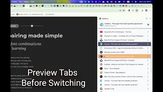 TabShow: Preview Tabs Before Switching | Chrome Extension