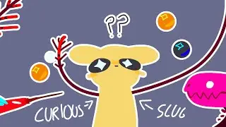 Curiosity slugcat (but remade) ((Rain world animation))