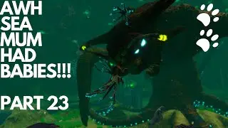 SUBNAUTICA LETS PLAY PART 23 Sea emperor babyies and we found the cure!!!