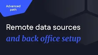 Using remote data sources & setting up your back office