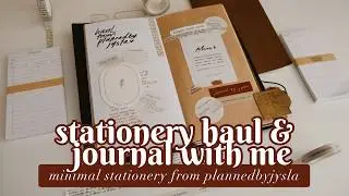 Minimal stationery haul from @plannedbyjysla  ✨ including a journal spread