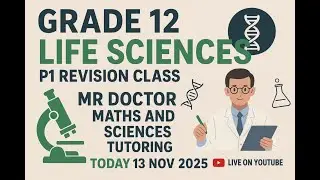 Grade 12 | Life sciences P1 Revision Class Today @ 19:00