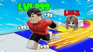 Running 9,567,980 MPH To Become The FASTEST PLAYER in Roblox!