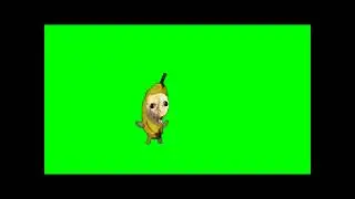 Banana cat screaming Green Screen Original Meme