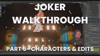 Joker Folie à Deux | 3D Background Design | Blender | Part 5- Characters & Edits