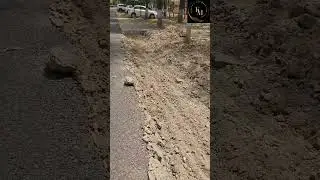Earth cutting for interlocking work #constructioncompanies #civilengeenring