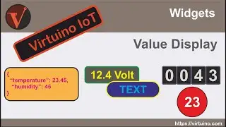 Virtuino IoT - Widget: Value display