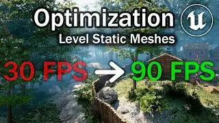 Unreal Engine 5 Tutorial - Open World Optimization: Replace Level Static Meshes With Instances