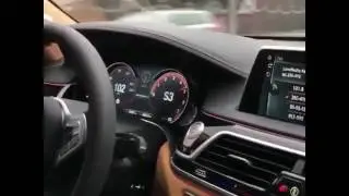BMW 7 series 2017 стреляет со старту