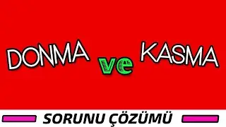 ANDROİD TELEFONDA DONMA VE KASMA SORUNU ÇÖZÜMÜ !