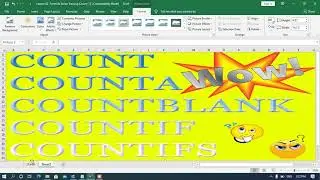 COUNTCOUNTACOUNTBLANKCOUNTIFCOUNTIFS