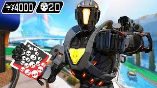 BRUTAL PATHFINDER 20 KILLS & 4000 DAMAGE (Apex Legends Gameplay)