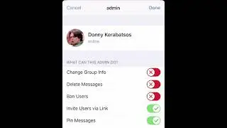 Admin tools. Set individual permissions and custom titles ... Telegram Tips