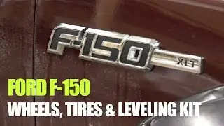 20x10 -24 wheels and 33x12.5 Mud tires on Ford F150 with just Leveling Kit - BEFORE