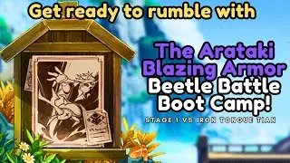 The Arataki Blazing Armor Beetle Battle Boot Camp STAGE 1 - Genshin Impact 4.3