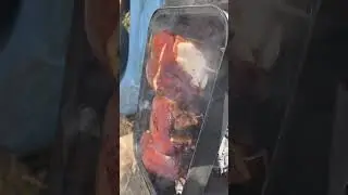 Впервые коптил куриную грудку