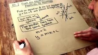 Key Skill - Find an equation of a line parallel to another.