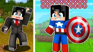 Playing CAPTAIN AMERICA in Minecraft!