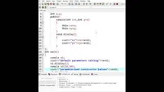 passing default parameters to the constructor