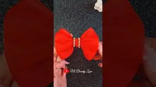 DIY Hair Bow Clip Idea #shorts #youtubeshorts