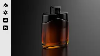 Making a perfume bottle in Blender | Part 2 : Shading