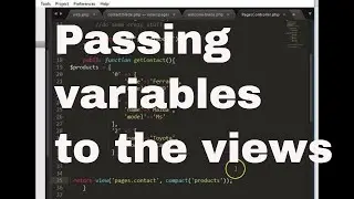 Laravel tutorial - 7 - Routing part 3 passing variables to views from laravel controller