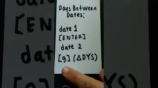 HP 12C: Days Between Dates Function. #finance #math