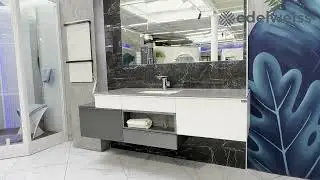 Тумба с раковиной Black & White AV703.1800