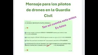 Curso piloto de dron conversión europea guardia civil, revisa este vídeo antes