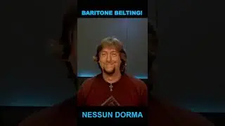 Baritone Belting "Nessun dorma" #shorts