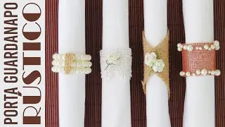PORTA GUARDANAPO PARA CASAMENTO | estilo rústico
