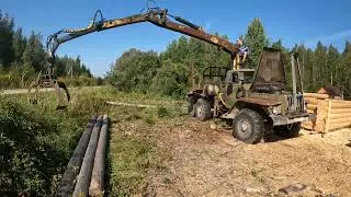 Разобрал сруб бани