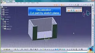 CATIA SKETCHER - Cut Part by Sketch Plane