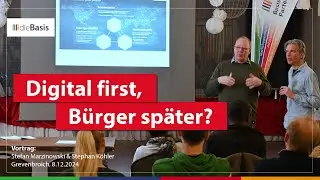 Digital first, Bürger später? | Industrie 4.0, Smart Cities, Green Deal | dieBasis 2025