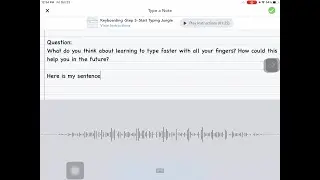 Seesaw -Dictation on an iPad