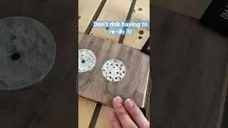ALWAYS check that your inlays fit BEFORE taking material off the machine! 