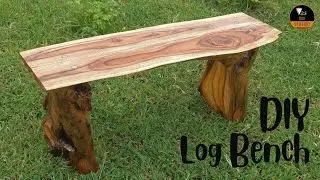 How to build a Log Bench - Mini | Drift wood DIY