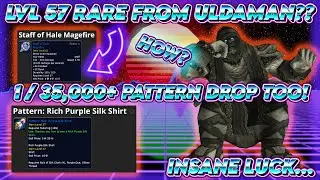 (FULL RUN) LVL 57 Rare From Uldaman? (How?) & Rich Purple Silk Pattern 1/35,000 Drop! | Classic WoW
